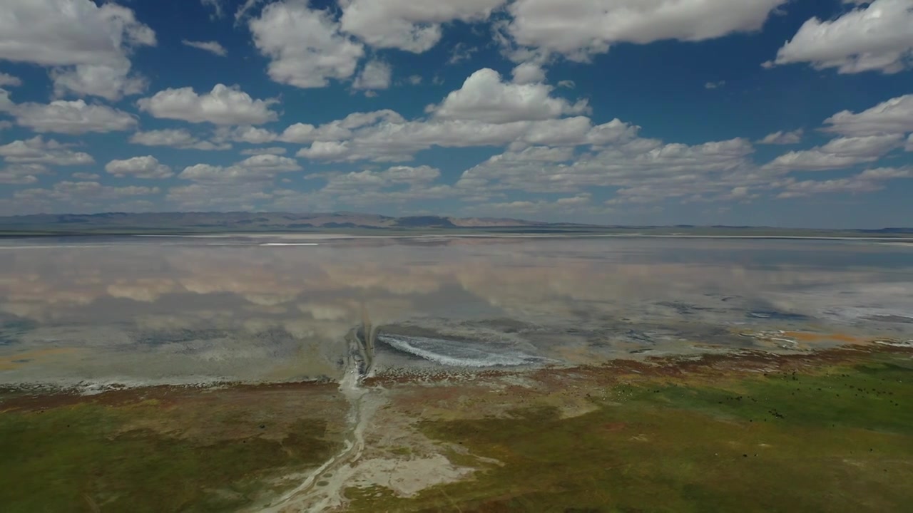 原创 新疆昌吉州巴里坤湖自然风光航拍视频下载