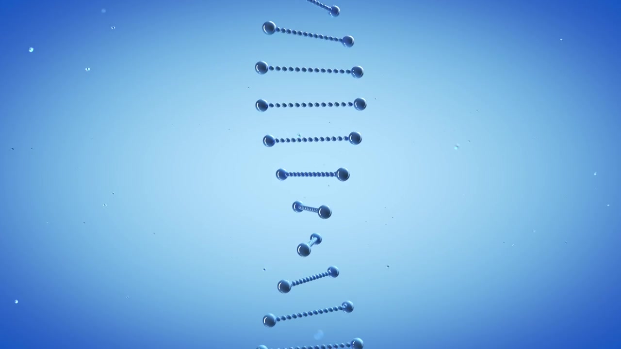 螺旋DNA 3D渲染视频素材