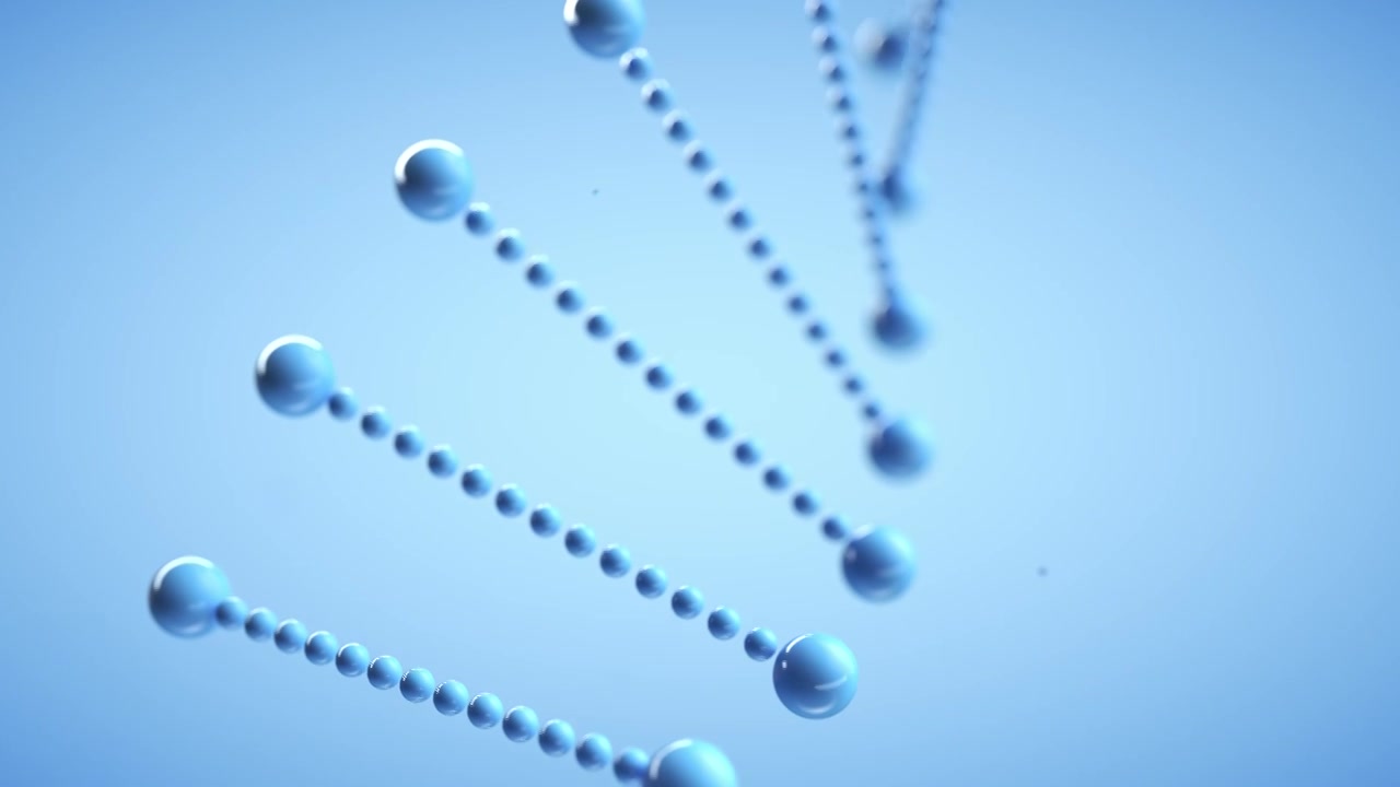 螺旋DNA 3D渲染视频素材