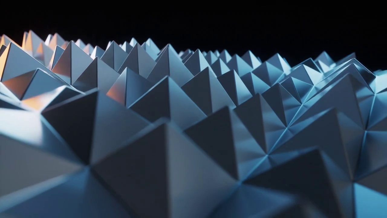 三角形创意几何体背景3D渲染视频下载