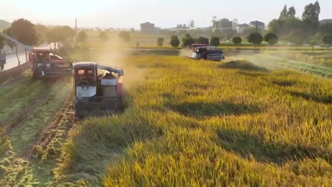 中国农业农村发展乡村振兴丰收航拍（选编）视频下载
