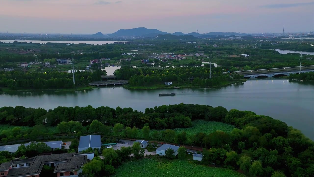 绍兴镜湖国家城市湿地公园视频下载