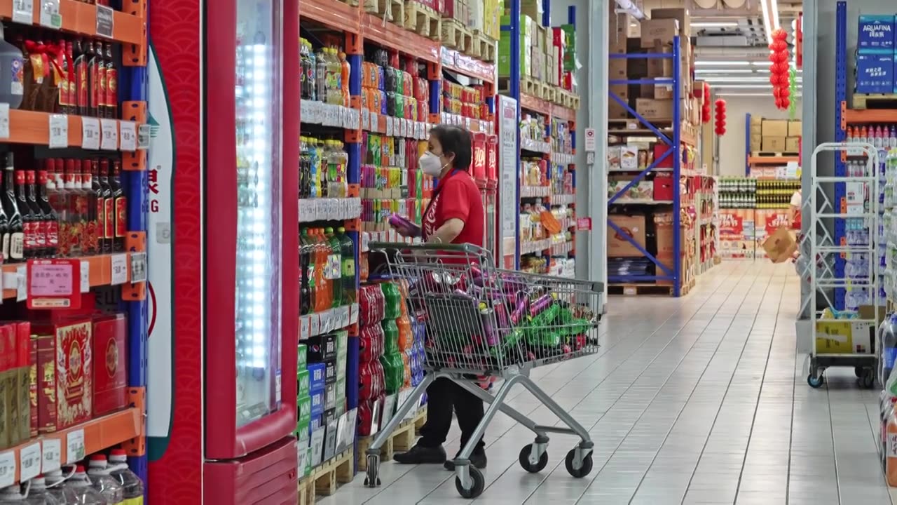 超市货品分拣摆放视频下载