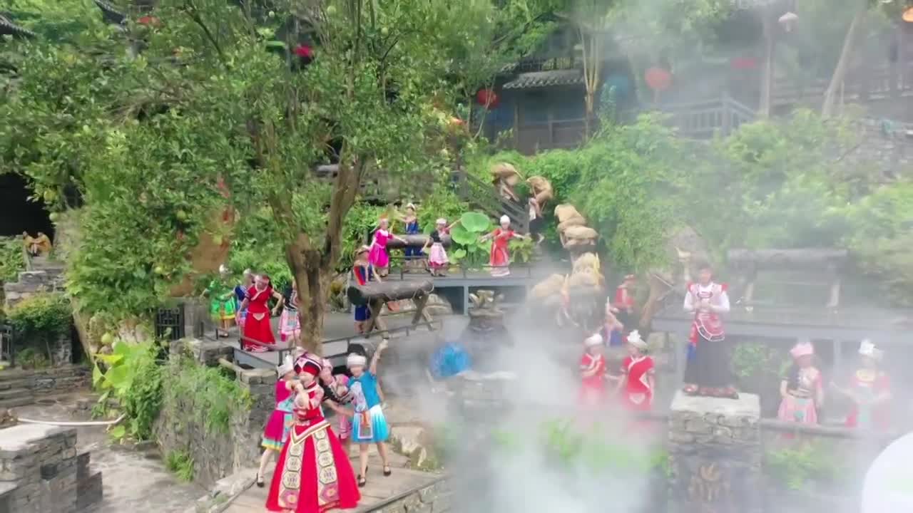 湖北宜昌三峡人家景区风光视频下载