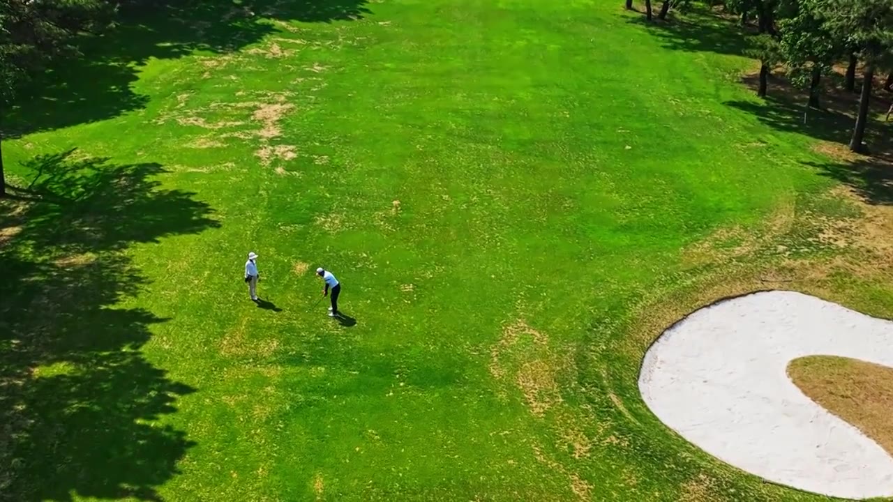 航拍沈阳国际高尔夫俱乐部视频下载