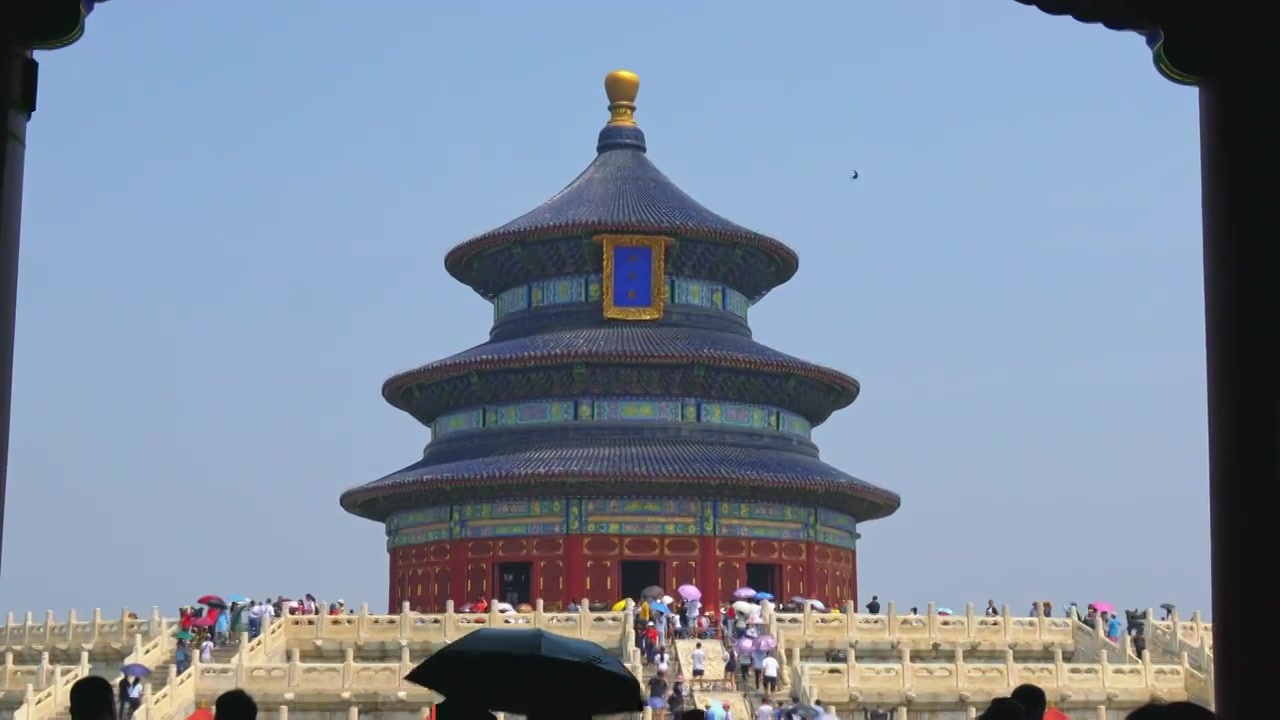 北京天坛公园祈年殿视频下载
