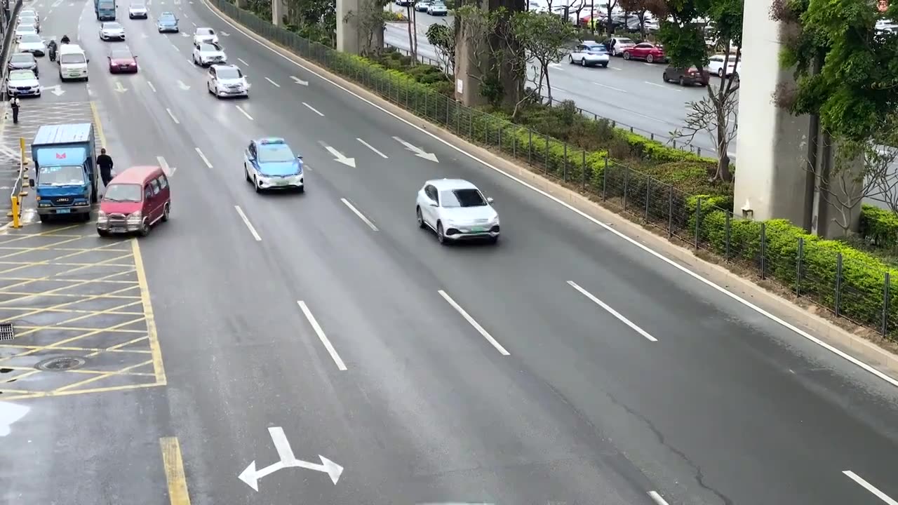 深圳城市道路交通汽车行驶视频下载