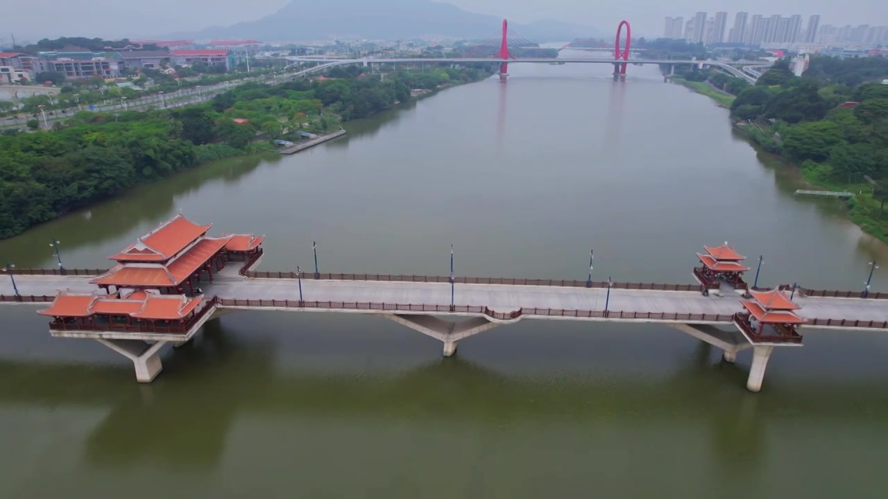 航拍漳州南山大桥合集视频下载