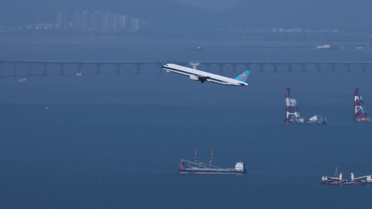深圳机场起飞的南方航空视频下载
