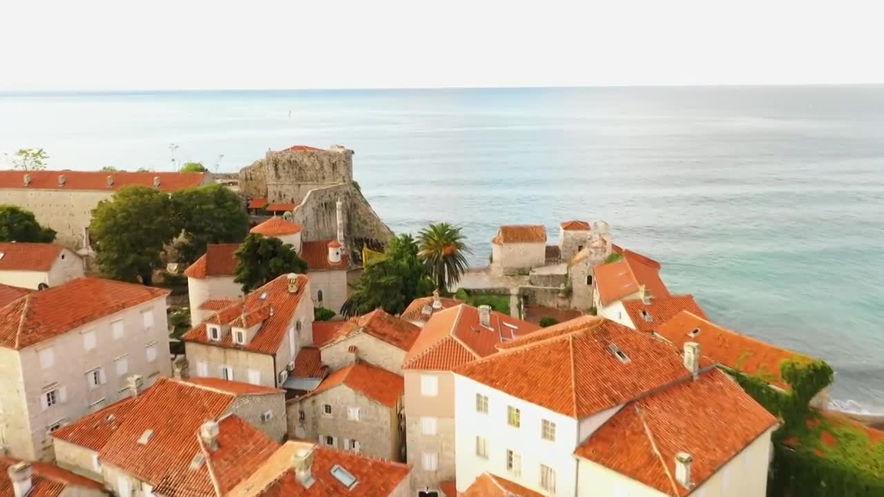 欧洲旅游城市唯美航拍4K视频下载