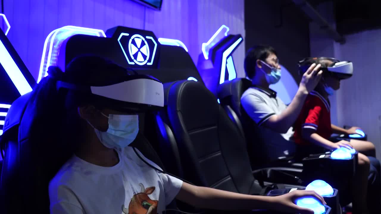 VR游戏3D眼镜虚拟现实5G科技元宇宙视频下载