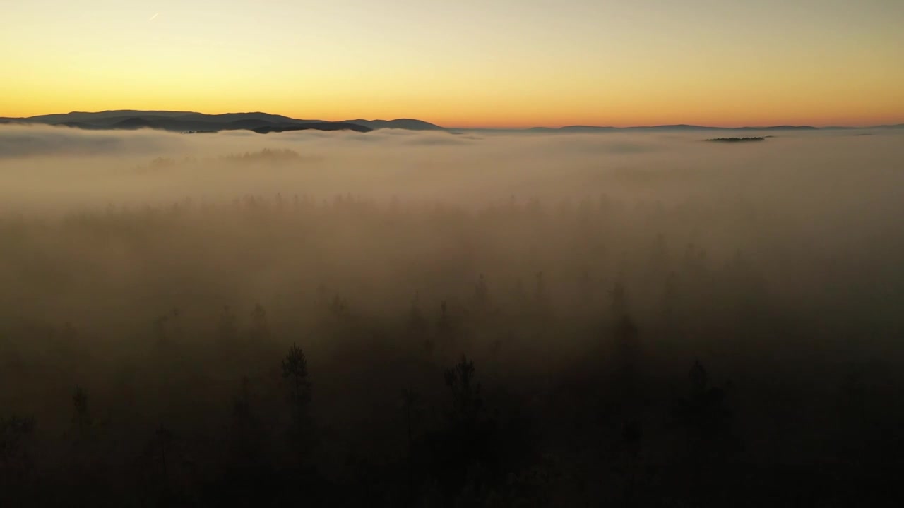 4K太阳日出光线云海云雾高山森林航拍希望视频下载