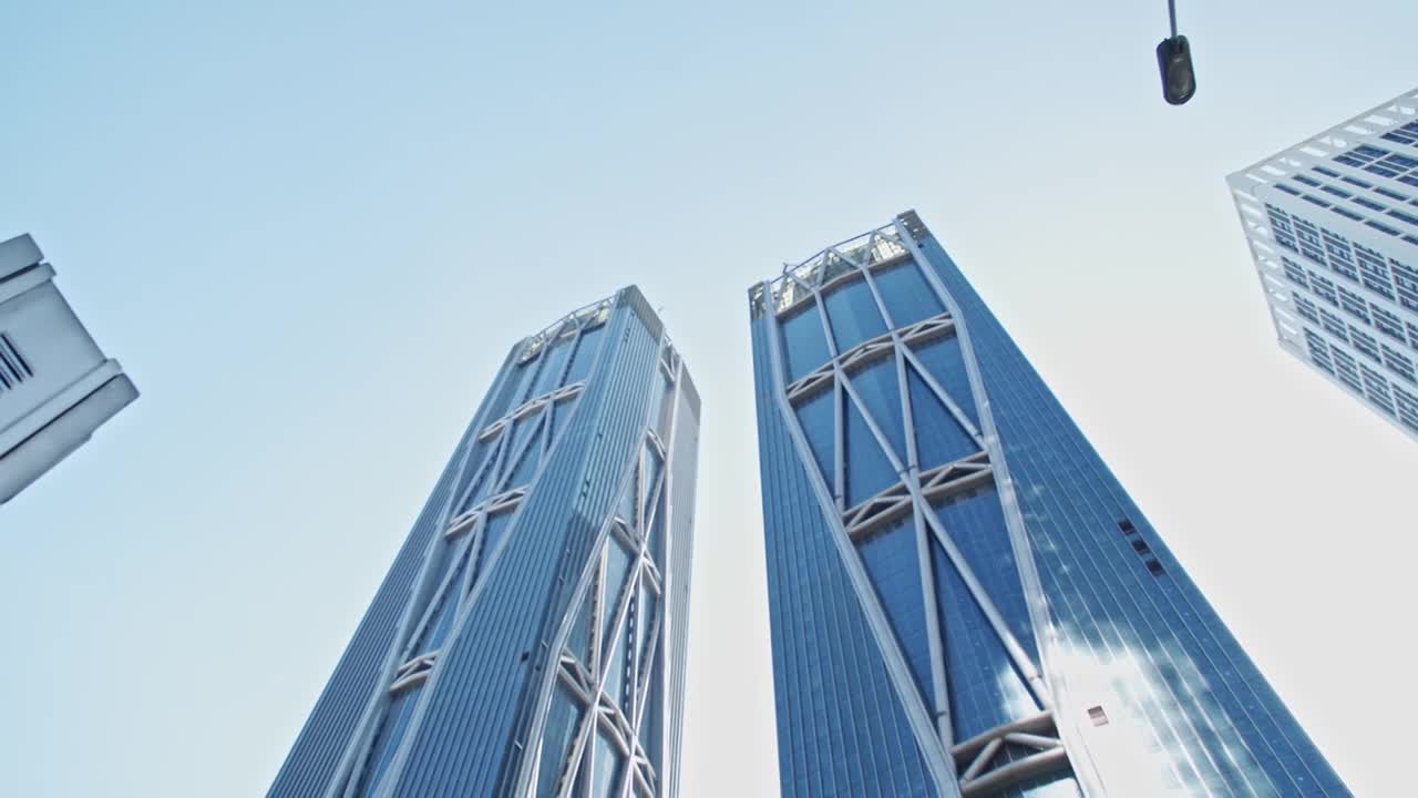 【4K】高端大气的金融中心视频下载