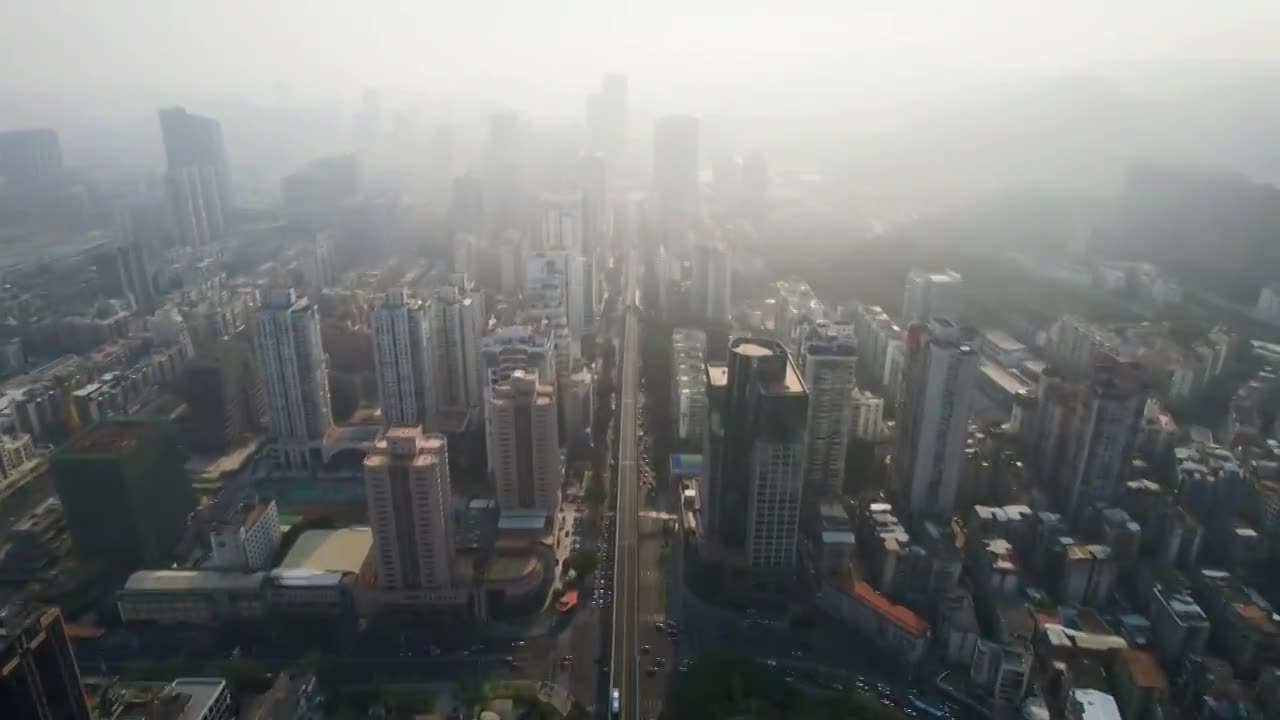 厦门航拍大气城市建筑风光视频下载