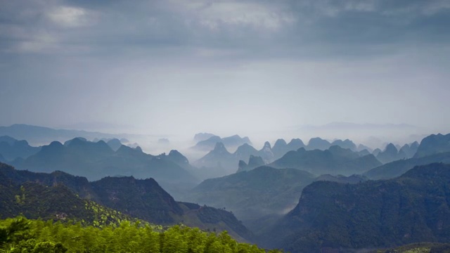 桂林田园风光（延时摄影）视频素材
