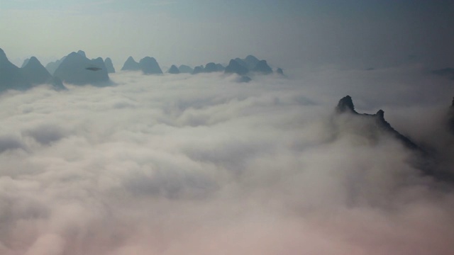 桂林大面山日出云海视频素材
