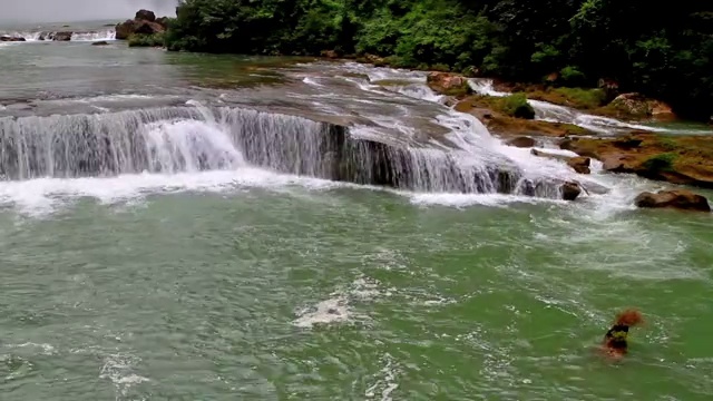 黄果树瀑布水流视频素材