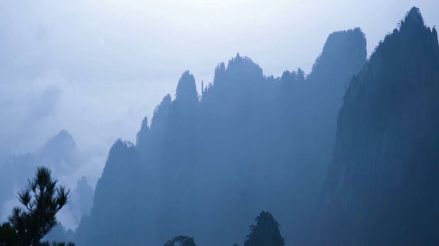 黄山云雾视频素材