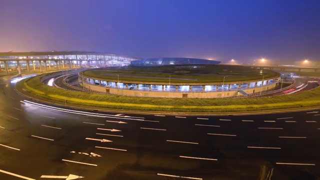 北京T3航站楼夜景视频下载