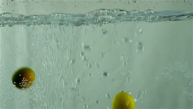 金橘入水视频素材