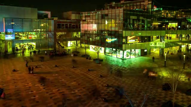 三里屯购物广场夜景视频素材