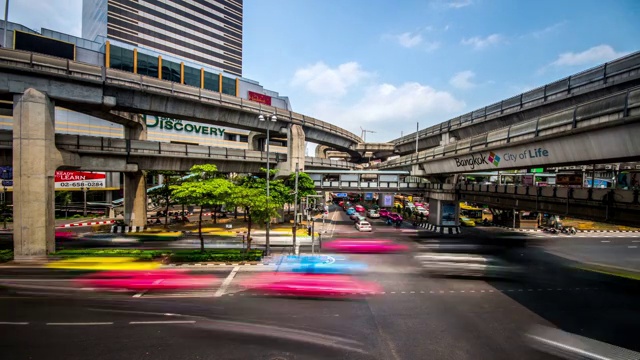 泰国曼谷的闹市交通视频素材