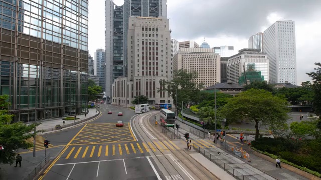 繁忙的中国香港街道视频素材