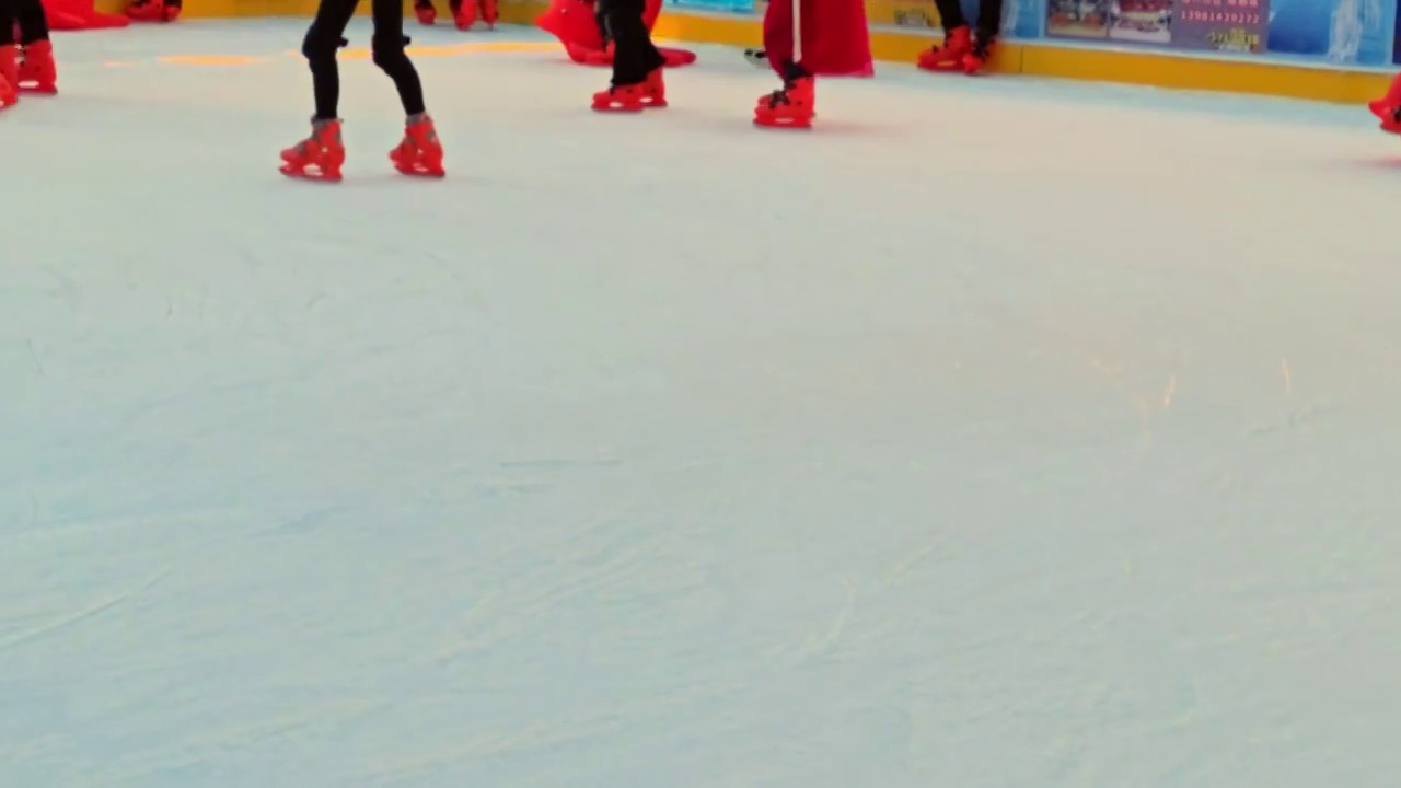 冬季 滑雪 滑冰 运动视频素材