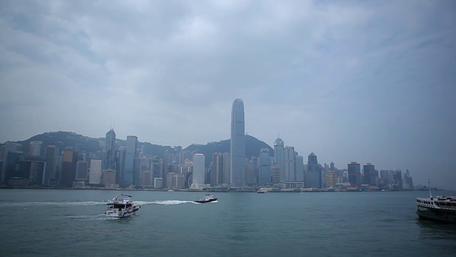 中国香港 维多利亚港视频素材