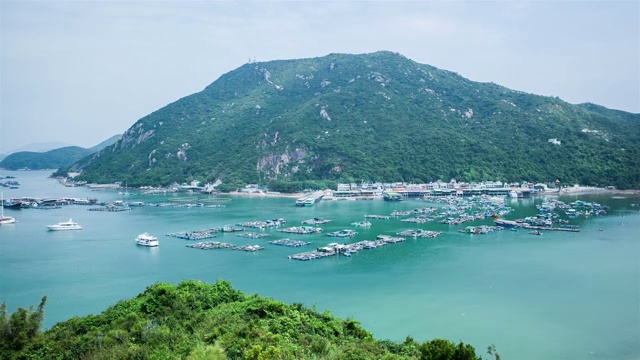 中国香港南丫岛渔村视频下载