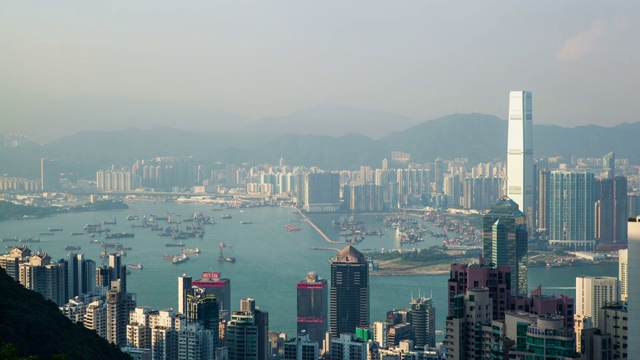中国香港天际100视频素材