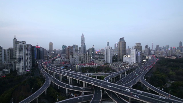 上海高架道路视频素材