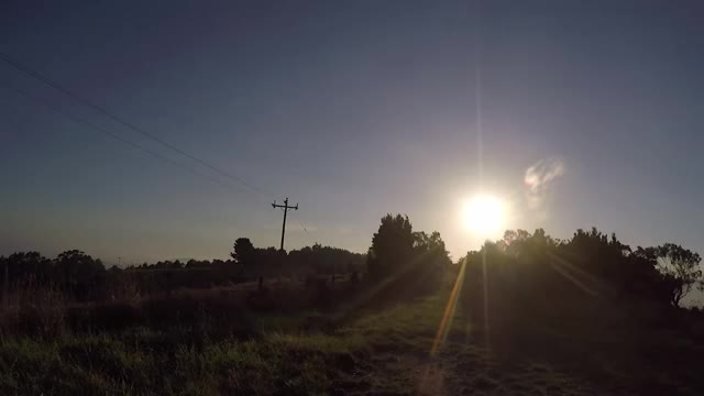 旷野上的日落美景视频下载