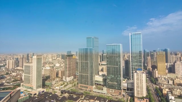 四川省成都市太古里春熙路商业区延时视频素材
