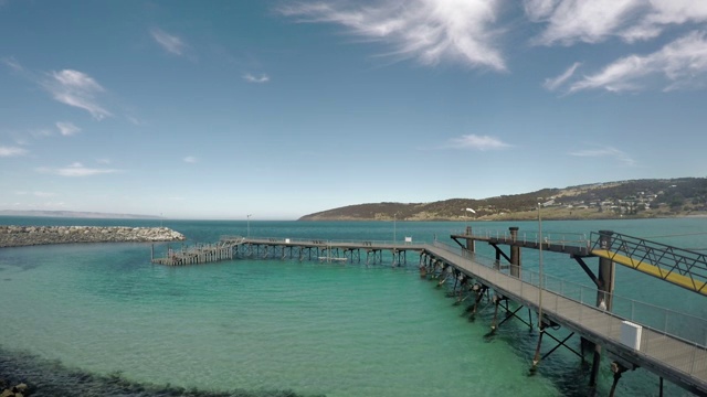 碧海蓝天的澳洲港口视频素材
