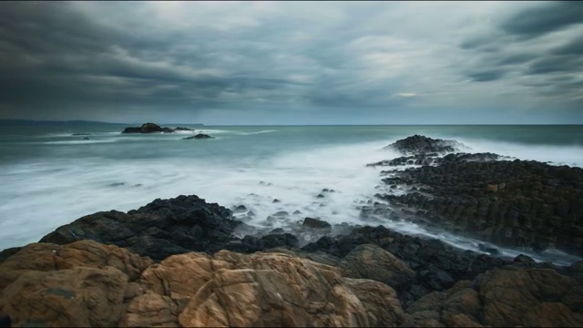 TL Pan 海岸线云景延时摄影视频素材