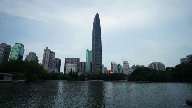 深圳荔枝公园夜景延时视频视频素材