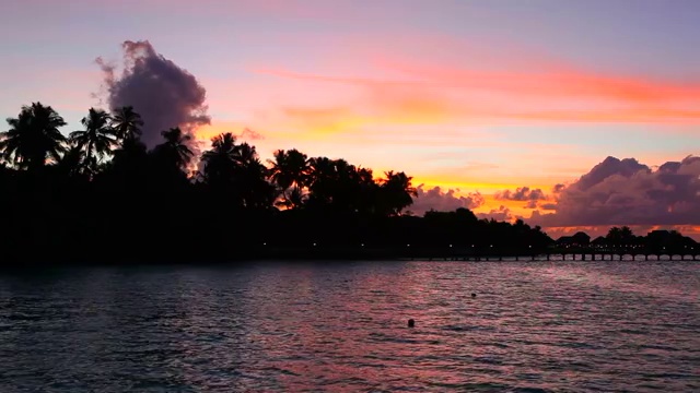 马尔代夫海岛风光视频素材