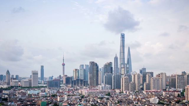 上海城市风景延时视频素材