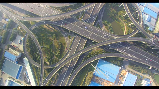 空中城市天桥视频素材