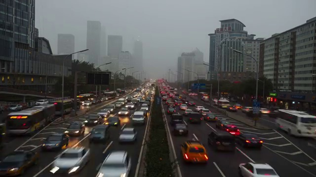 北京CBD地区景观视频素材