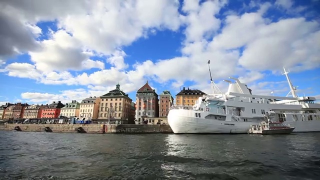 斯德哥尔摩城市风光视频素材