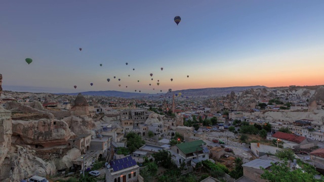 土耳其格雷梅热气球视频素材