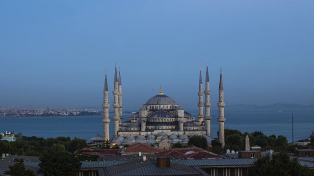 土耳其蓝色清真寺视频素材