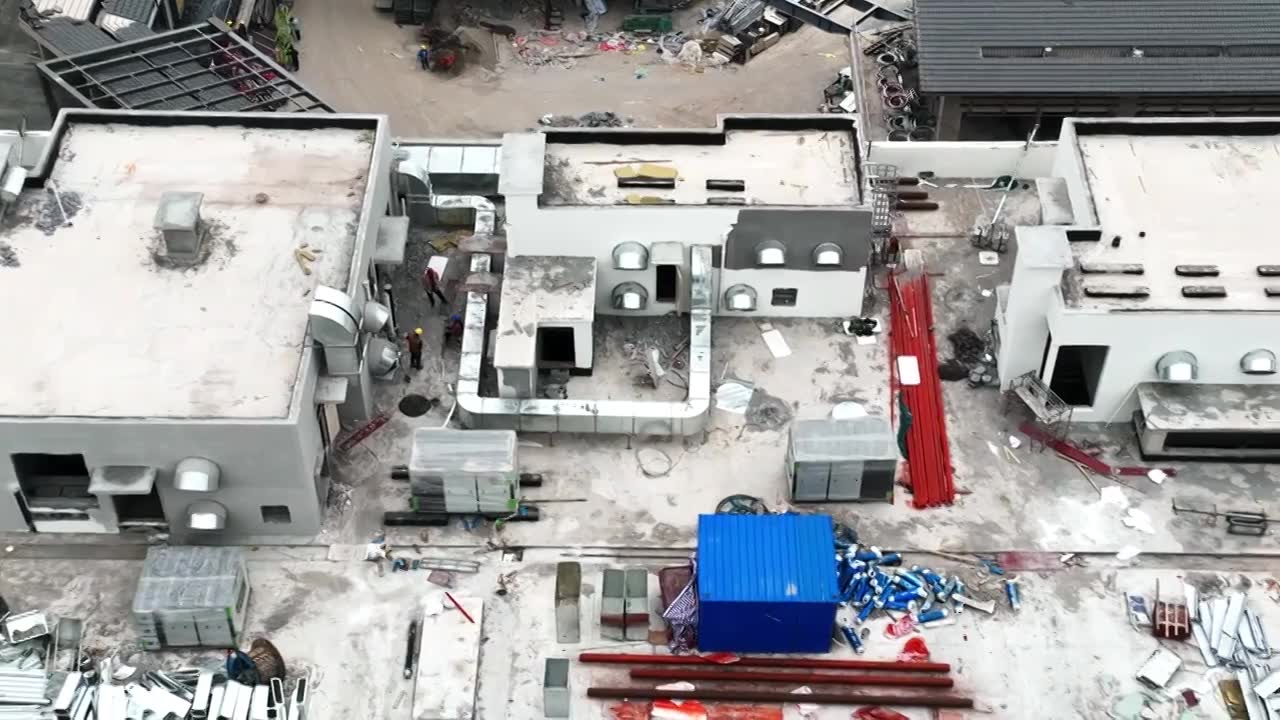 商场楼顶排风管道施工视频下载