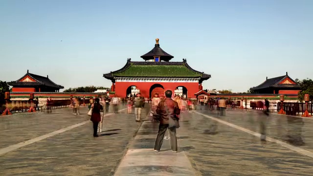 北京世界文化遗产天坛公园视频素材