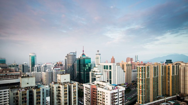 中国深圳城市俯瞰视频素材