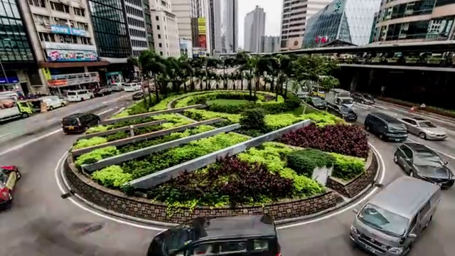 移动拍摄中国香港中环交通视频下载