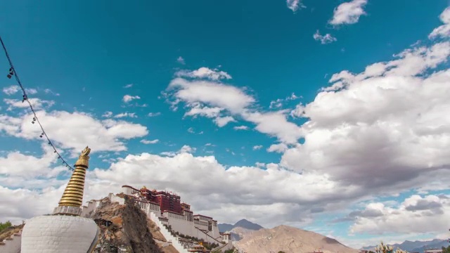 西藏自治区 拉萨 布达拉宫视频素材