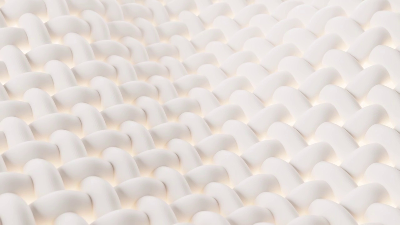 白色编织纹理布料细节3D渲染视频素材